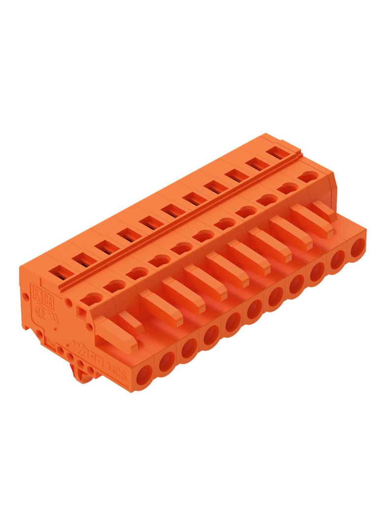 MCS-MIDI Classic gniazdo 11-bieg. pomarańczowe raster 5,08 mm