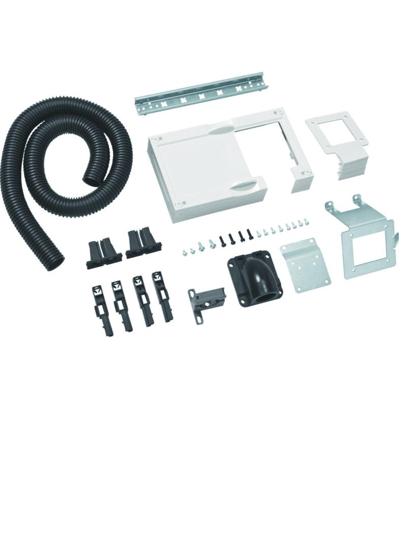 Zestaw kompletny z pokrywą 150x500mm do okablowania drzwi z rurą fi29 mm UC12BT29 HAGER