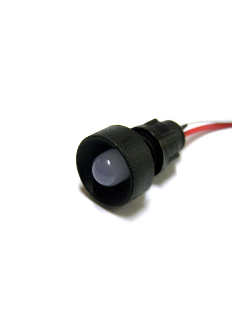 Klp10W/24V Kontrolka diodowa klosz 10mm 24V biały  SIMET