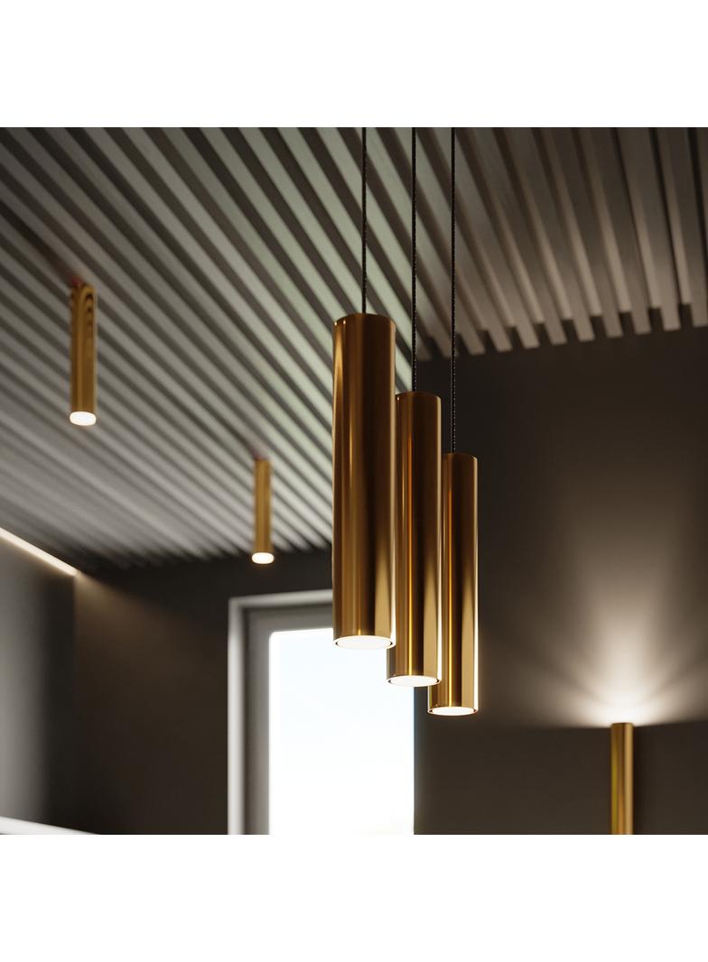 Sollux Lampa Wisząca LAGOS 1 złoty połysk SL.1200