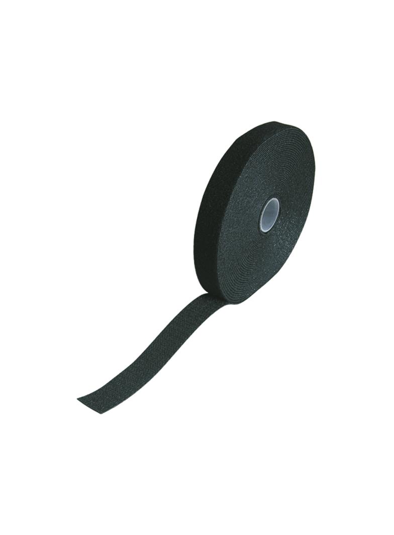 Opaska kablowa na rzepę w rolce czarna   10m x 20mm*