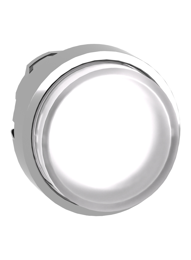 Harmony XB4 Przycisk wystający biały push push LED metalowy bez oznaczenia ZB4BH13 Schneider