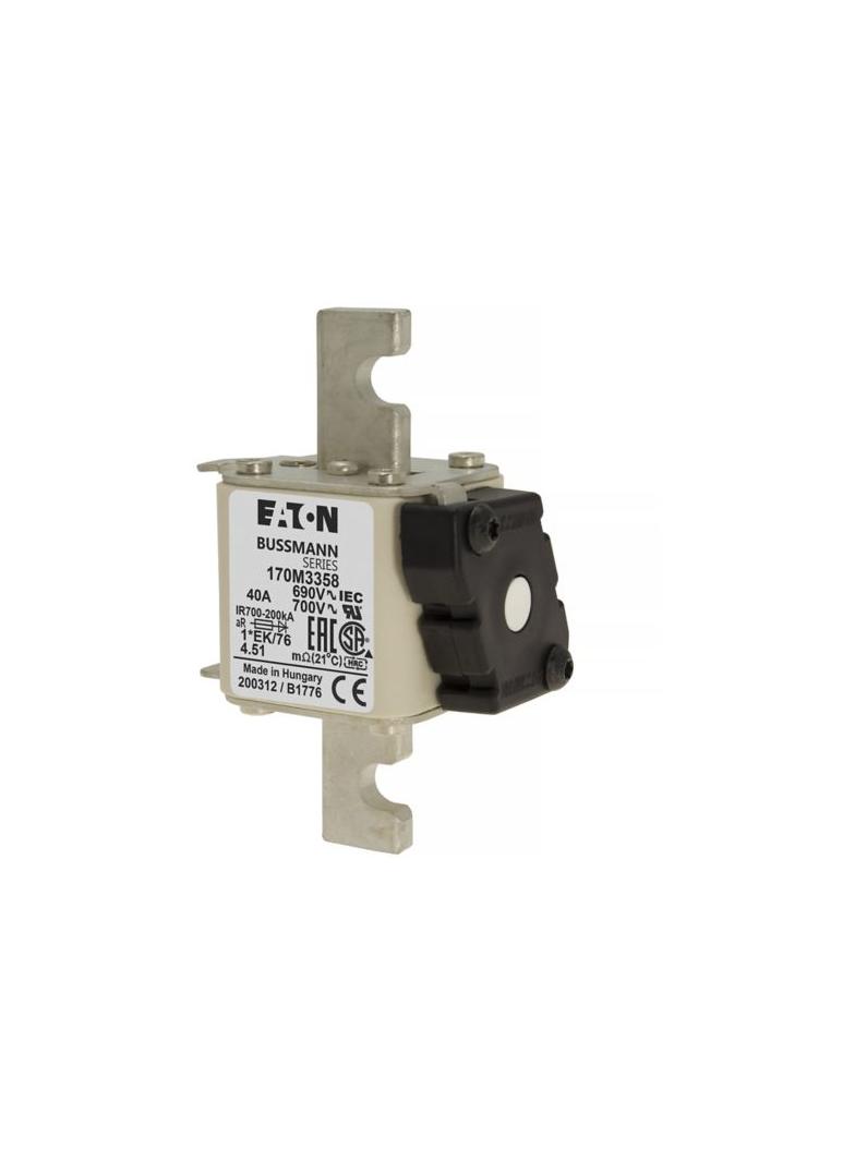 FUSE 40A 690V 1*EK/76 AR UC Wkładka szybka 40A AC 690V rozmiar 1 45x59x102 mm aR IE 170M3358 EATON