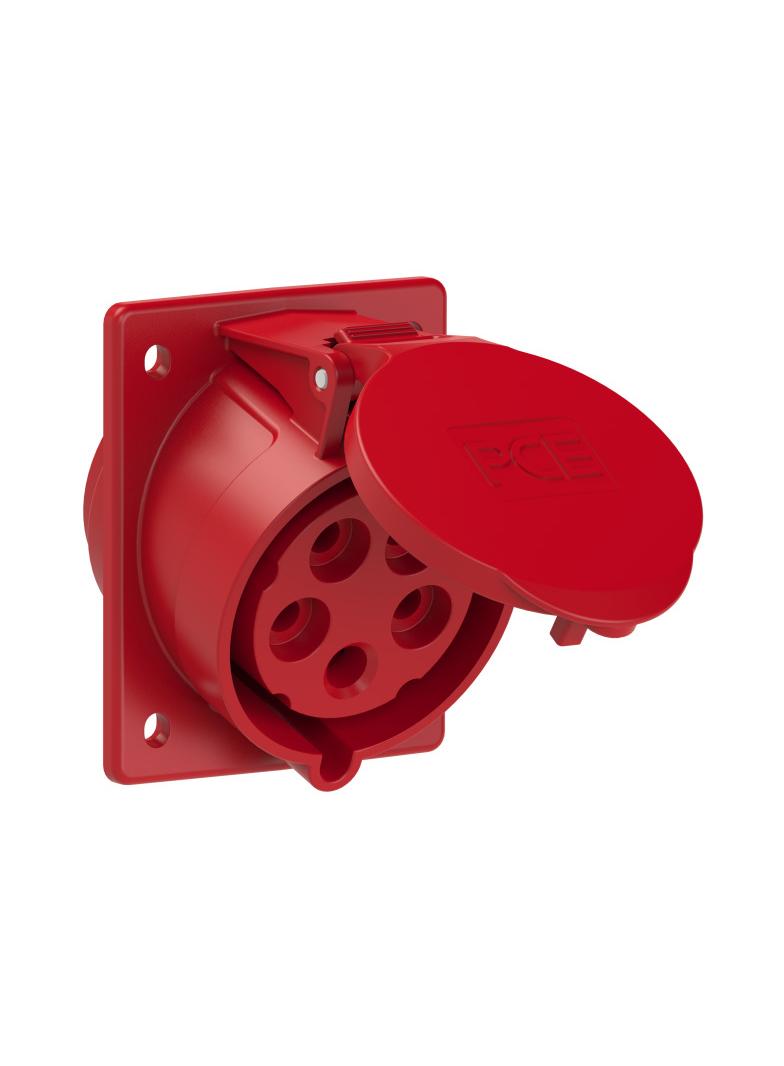 GNIAZDO TABLICOWE SKOŚNE TWIST  32A 400V 3P+Z+N 87x97mm  IP44