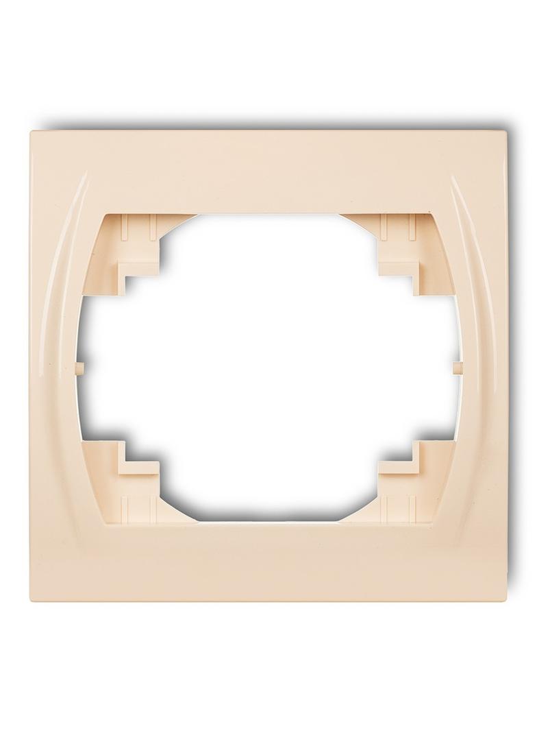 LOGO Ramka pozioma pojedyncza beżowa