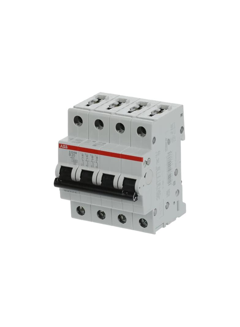 S204M-B20 Wyłącznik nadprądowy 10kA 4P B20A 2CDS274001R0205 ABB