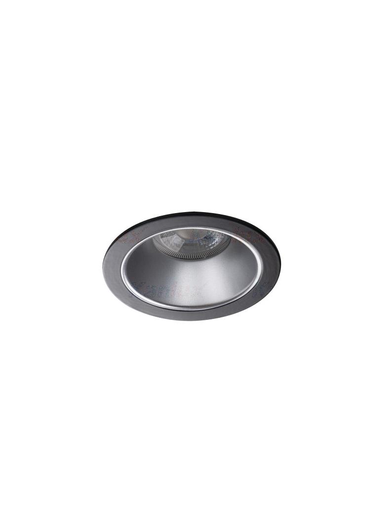 GLOZO DSO SR/B Oczko sufitowe GLOZO DSO SR/B okrągły stop aluminium kolor srebrny / czarny 1XGx5,3/G