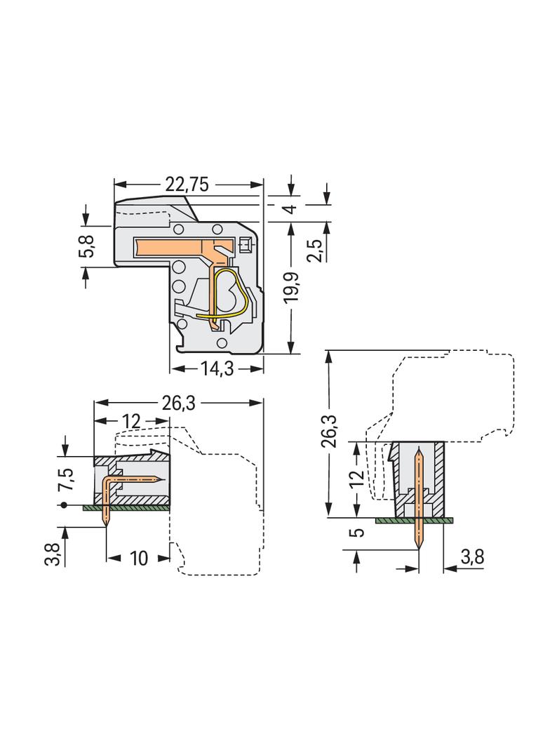 1-przewodowe gniazdo