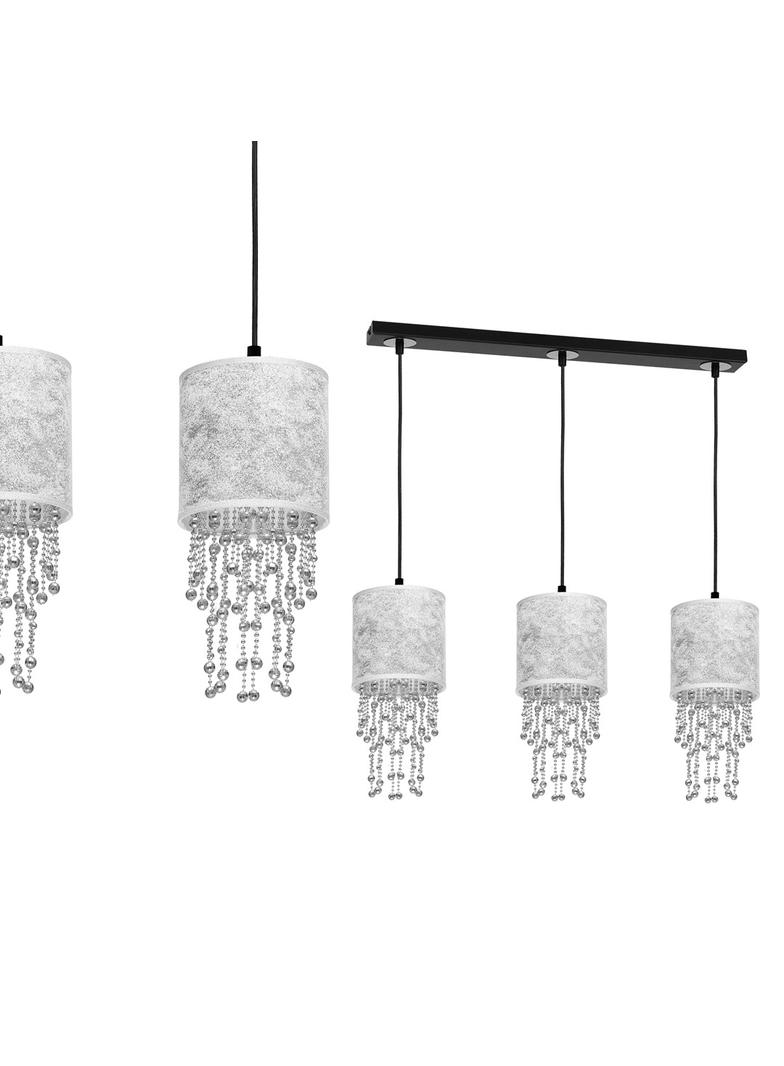 lampa wisząca Almeria 3xE27 srebrno/czarna MLP6435 Milagro
