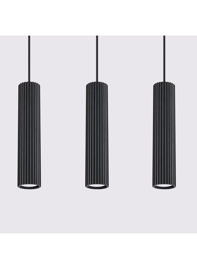 Sollux Lampa wisząca KARBON 3L czarny SL.1575