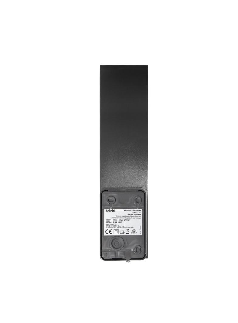 PIRYT LED 10W, oprawa ogrodowa 800lm, IP54, 4000K, szara AD-OP-6109GLPM4 ORNO