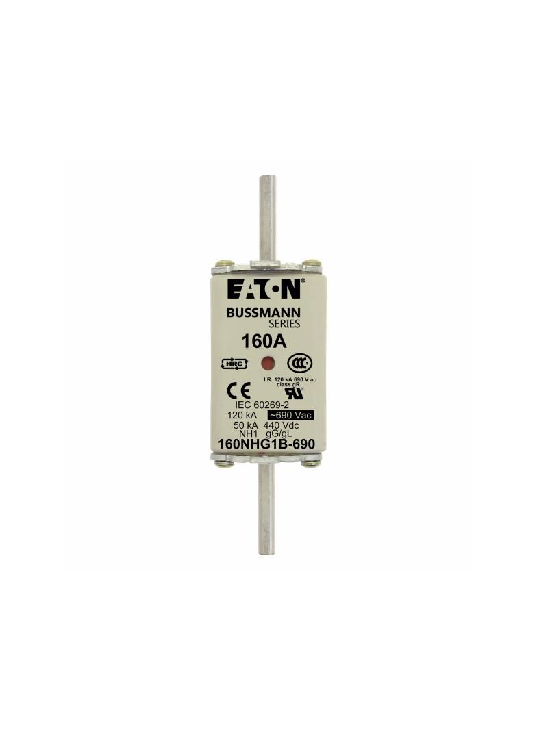 NH FUSE 160AMP 690V gG SIZE 1 Wkładka NH1 160A 690V GL/GG podwójny wskaźnik 160NHG1B-690 EATON
