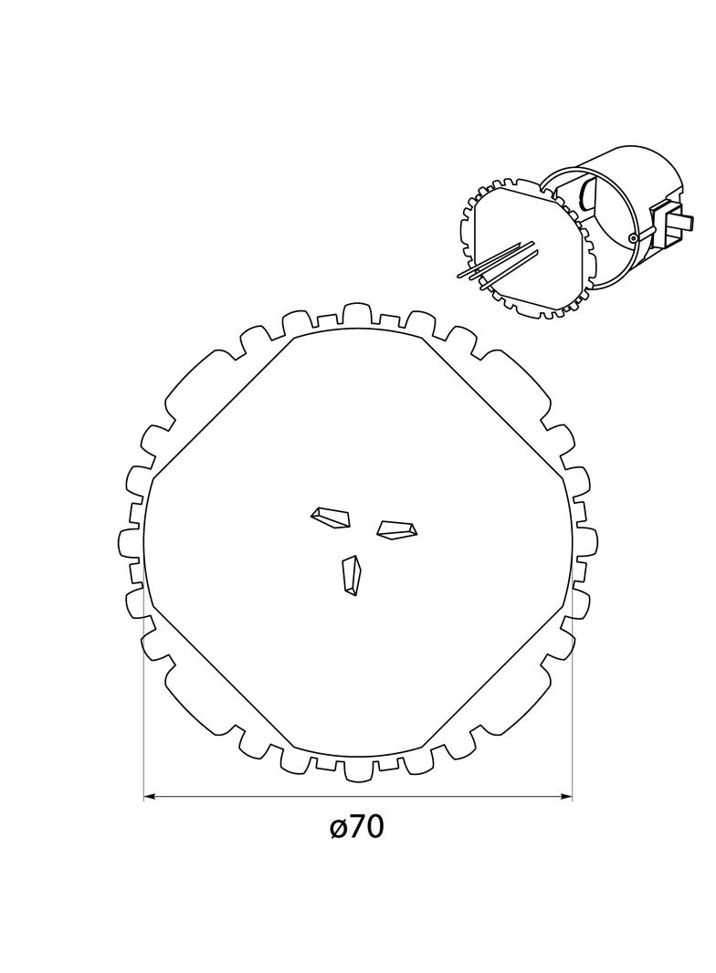 Pokrywa sygnalizacyjna Pts 70 (50szt) 13.17 OPATÓWEK