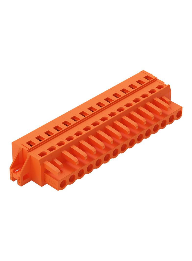 Gniazdo MCS-MIDI Classic 15-biegunowe pomarańczowe raster 5,08mm /25szt./ 231-315/031-000 WAGO