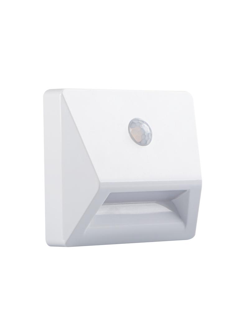 IRS3xAAA LED PIR W-NW Oprawa przyschodowa LED z czujnikiem ruchu na baterie kwadratowa IRS3xAAA LED 37392 KANLUX