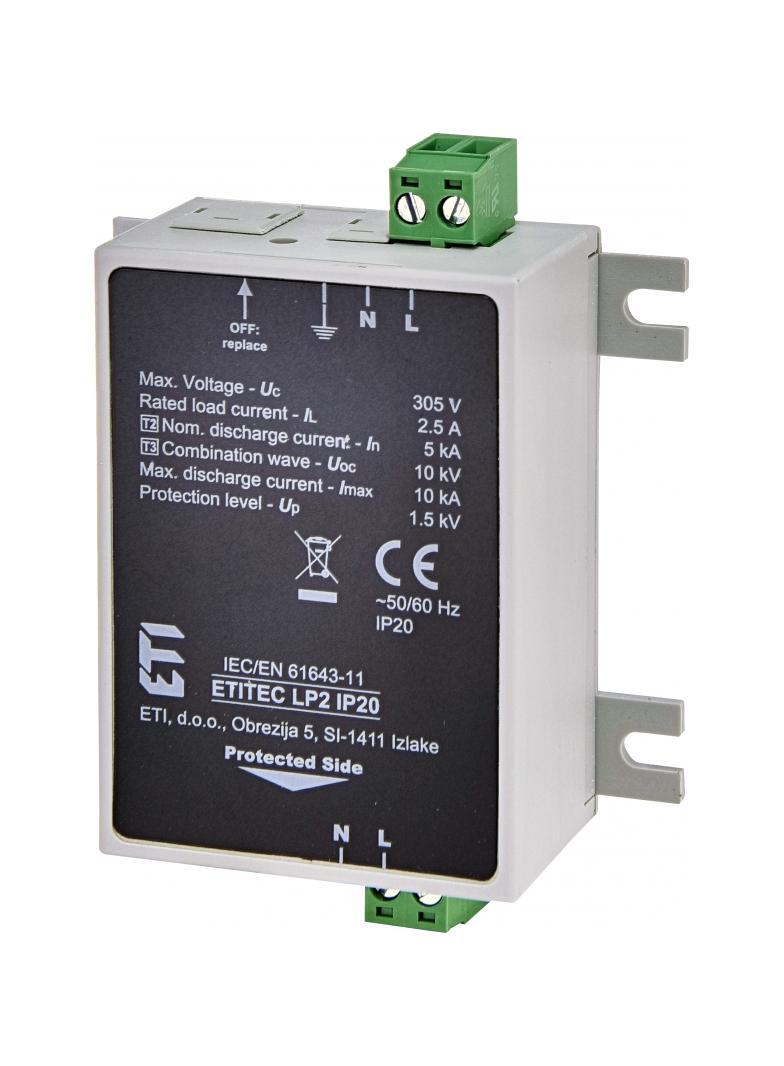 Ogranicznik przepięć - do źródeł światła LED TEC LP2 IP20 002442982 ETI