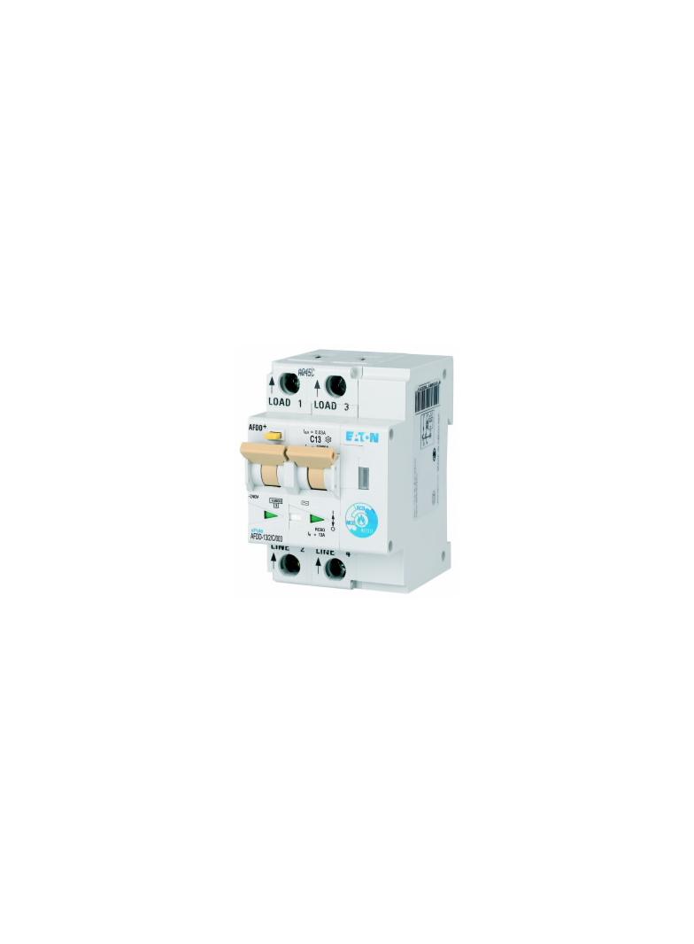 AFDD-13/2/C/003 Przeciwpożarowy detektor iskrzenia 10kA C13A 2P 30mA typ AC 187185 EATON