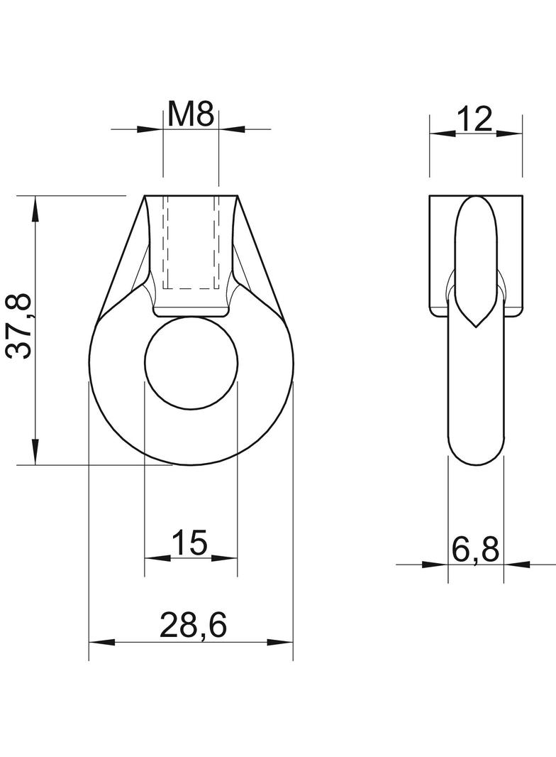 2084, UCHO WIESZAKOWE M8 OC.GALW.