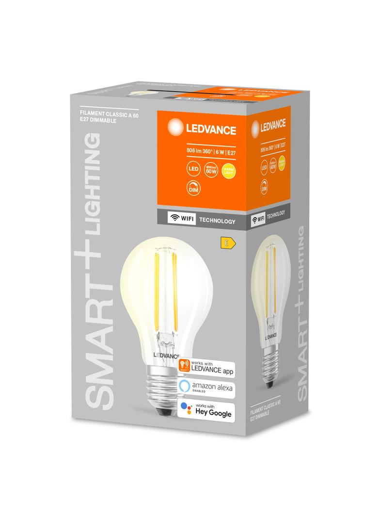 Lampa LED SMART+ Filament Classic Dimmable 60 5,5W E27