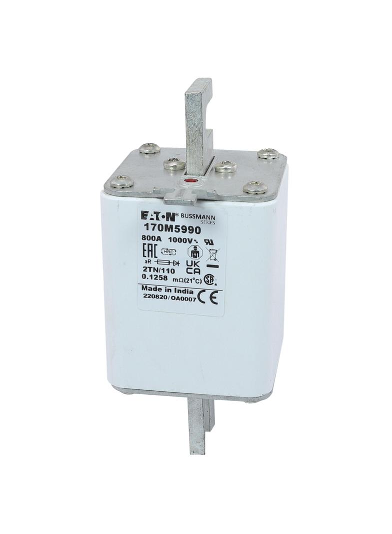 800A 1000V 2TN/110 aR INDICATOR FUSE Wkładka szybka 800A AC 1000V DIN 2 59x75x138 mm aR, 170M5990 EA