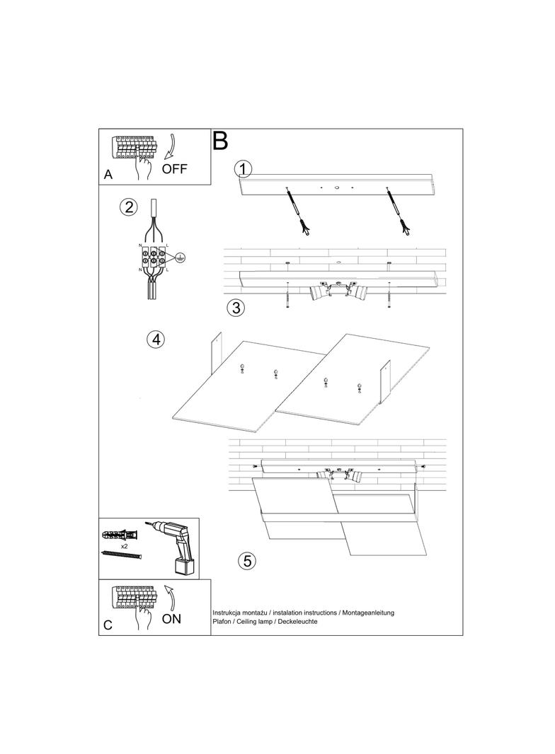 Sollux Plafon MASSIMO chrom SL.0188
