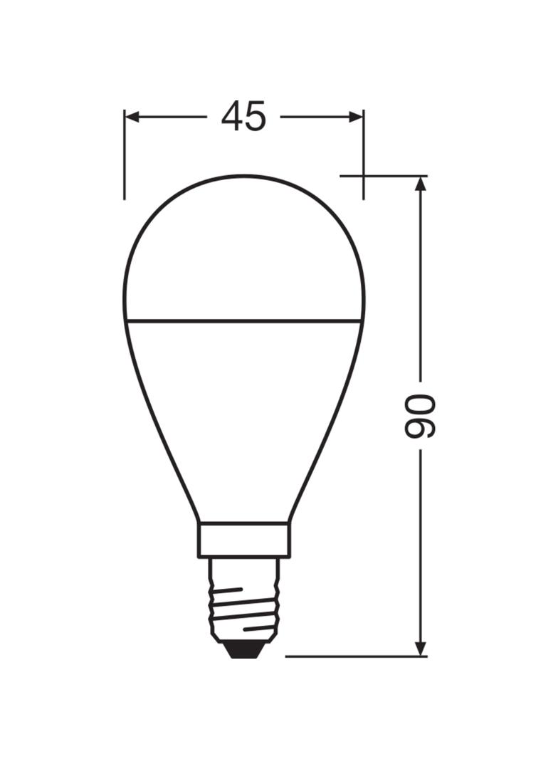Żarówka LED E14 7W VALUECLP60 7W/827 230VFR 806lm 2700K 4058075152939 LEDVANCE