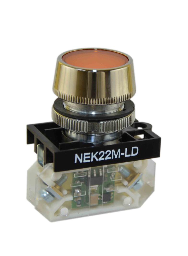 Lampka NEK22MLDB 24-230V żółta