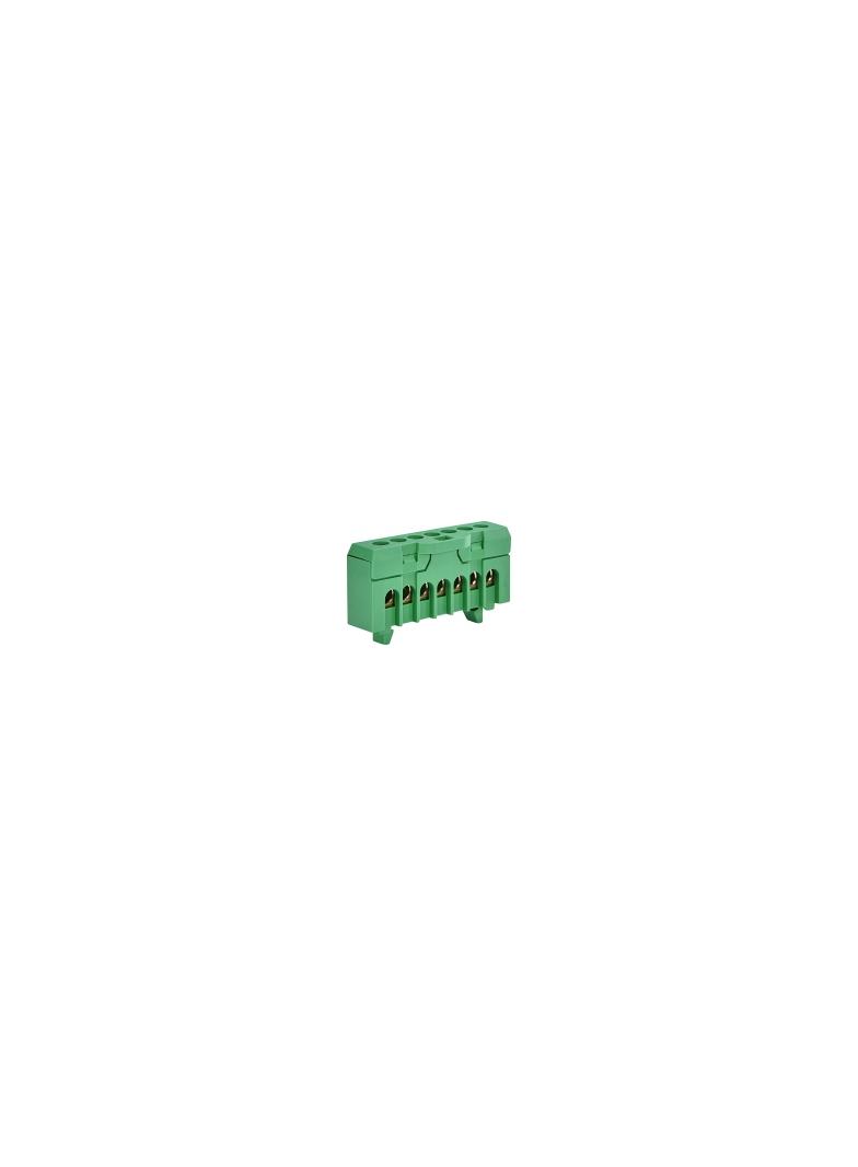 Listwa zaciskowa (1,5-10/16)mm2, 7 otworów, zielona ESC-QBLOK7002 003903205 ETI
