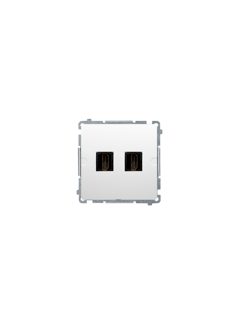 Simon Basic Gniazdo HDMI podwójne biały BMGHDMI2.01/11 KONTAKT