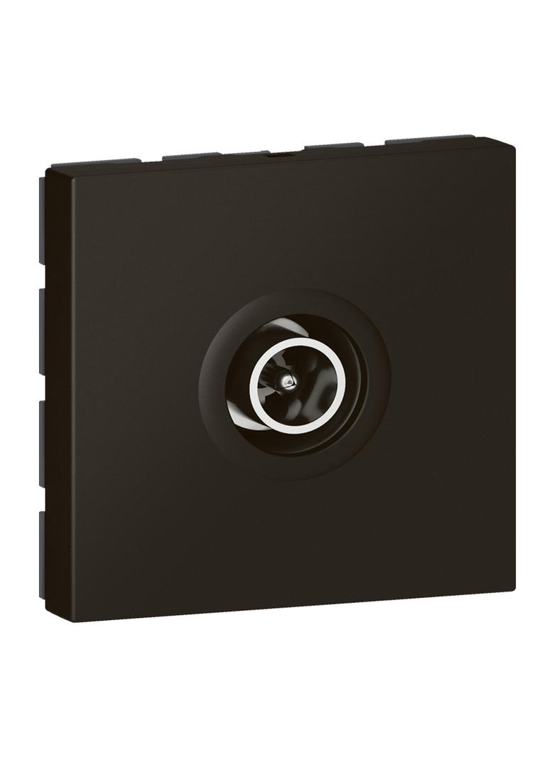 Mosaic - Gniazdo Tv O 9,52 Mm Męskie 2400 Mhz - 2 Modułowe - Antracyt 079182L LEGRAND