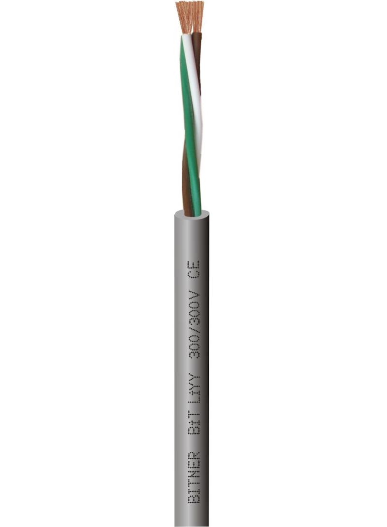 BiT LiYY 300/300V 7x0,75 Kabel sterowniczy giętki, żyły kolorowe, izolacja i powłoka PVC, do zastoso