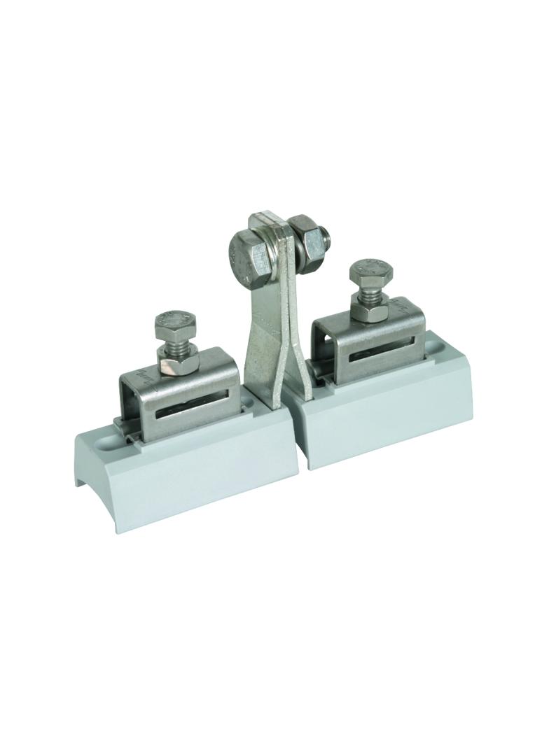 Korpus z zaciskami, część obejmy taśmowej, wersja Ex, stal nierdzewna NIRO