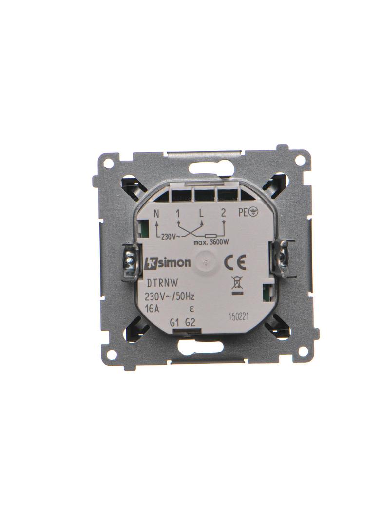 Simon 54 Regulator temperatury z wyświetlaczem z czujnikiem wewnętrznym 16(2) A 230V czarny