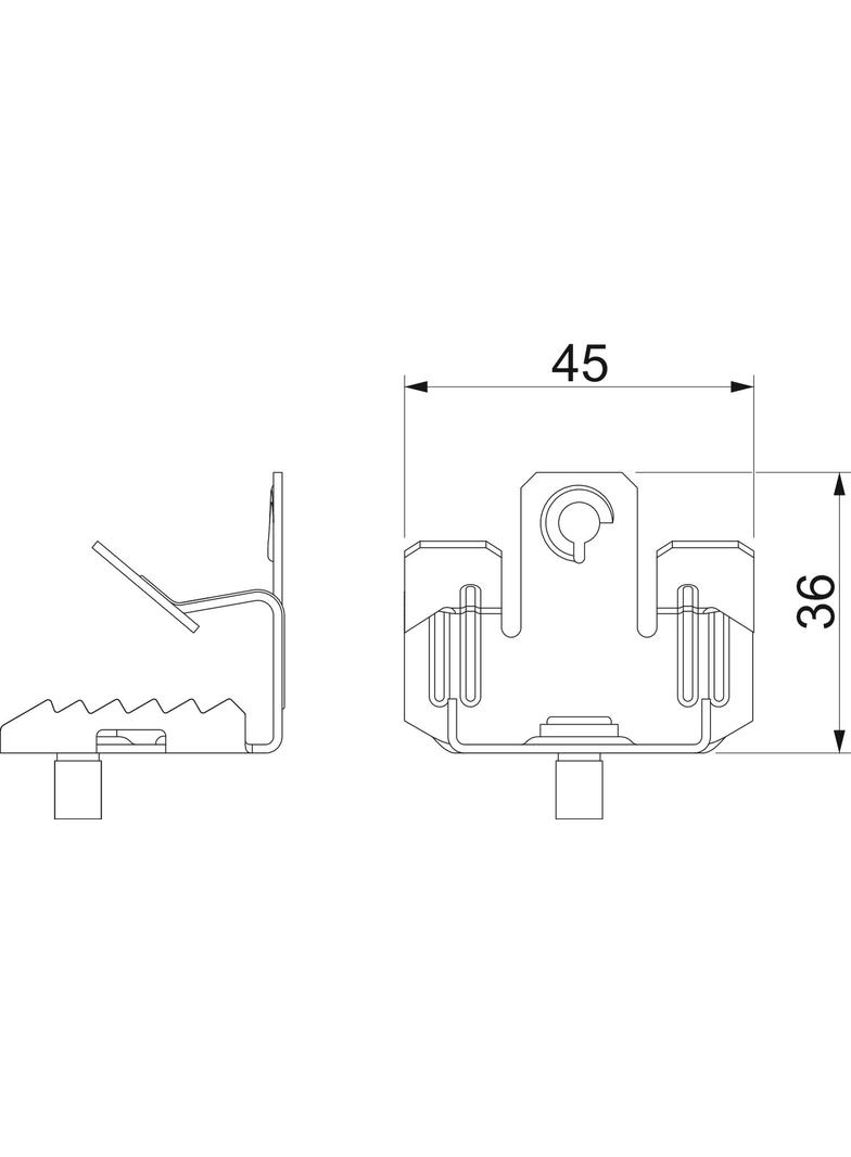 BCUTB 8-12,5 M6, Klamra nośna