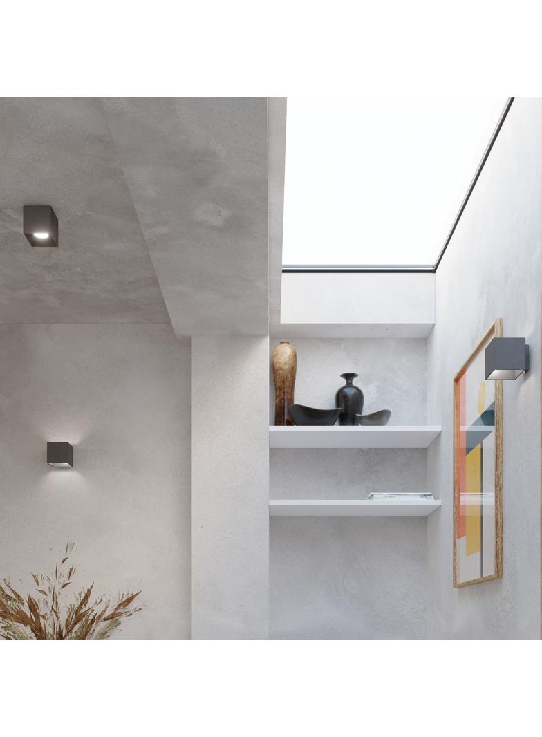 Sollux Plafon QUAD 1 antracyt SL.0567