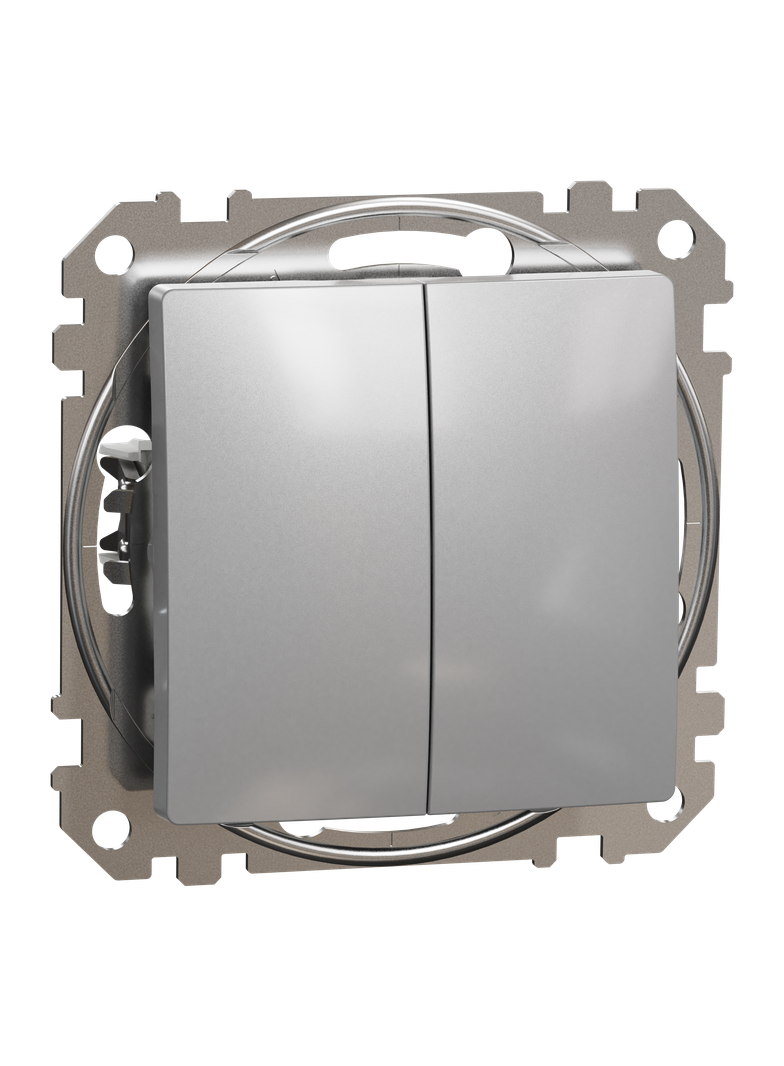 Sedna Design & Elements łącznik podwójny świecznikowy srebrne aluminium SDD113105 Schneider