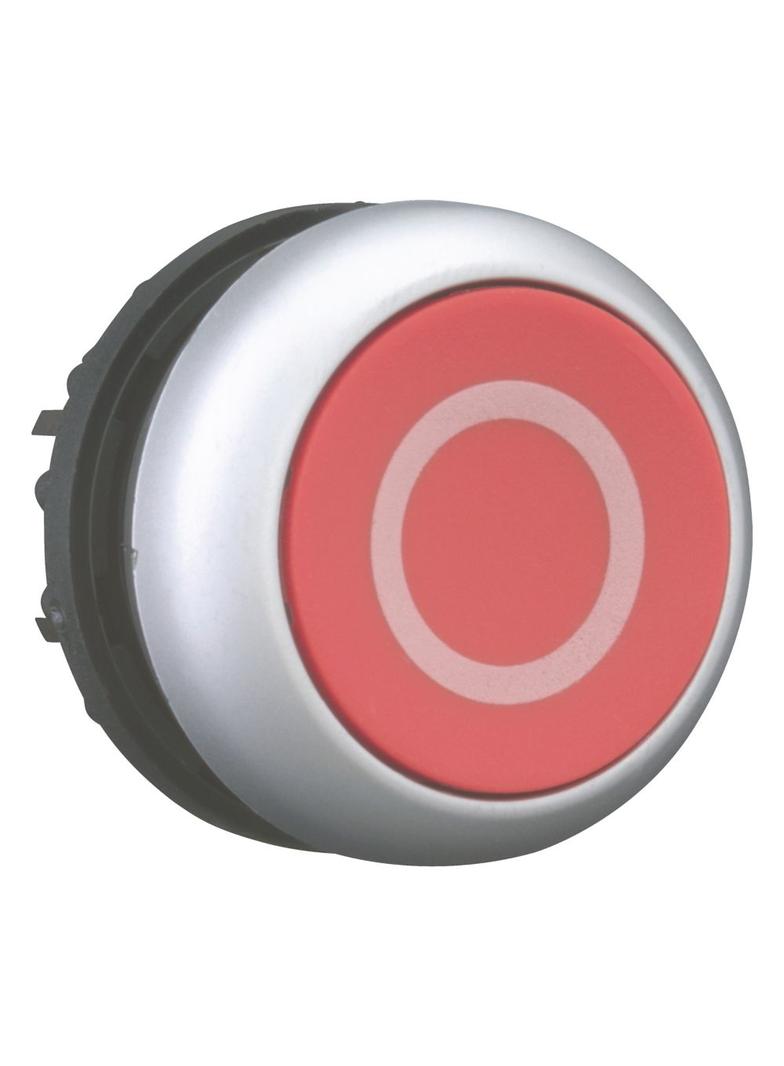 M22-DR-R-X0 Przycisk czerwony /O/ bez samopowrotu płaski 216628 EATON