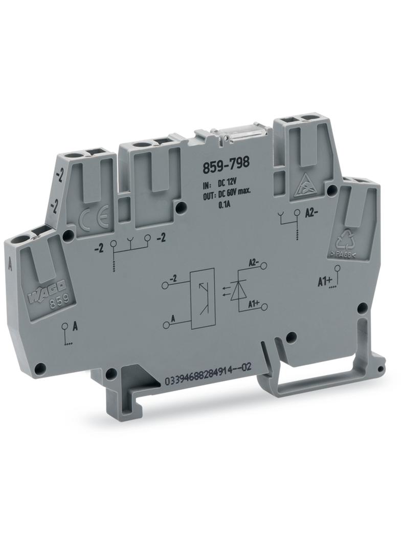 złączka z optoseparatorem 12/24VDC/0,1A/-25/+30 /10szt./ WAGO