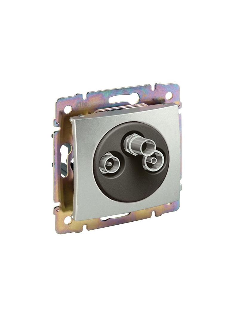 VALENA GNIAZDO TV-RD-SAT TYPU GWIAZDA ALUMINIUM, Legrand