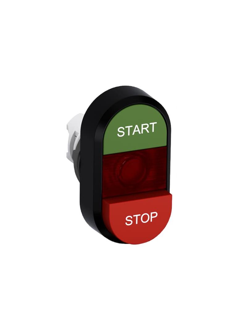 Przycisk podwójny START-STOP czerwone pole podświetlany MPD15-11R
