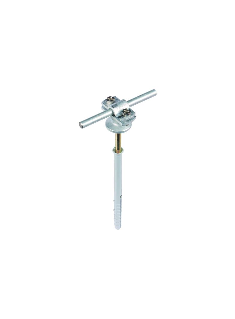 Wspornik do drutu 7-10 mm, z kołkiem 10 mm, do ścian z izolacją 60 mm, ZG