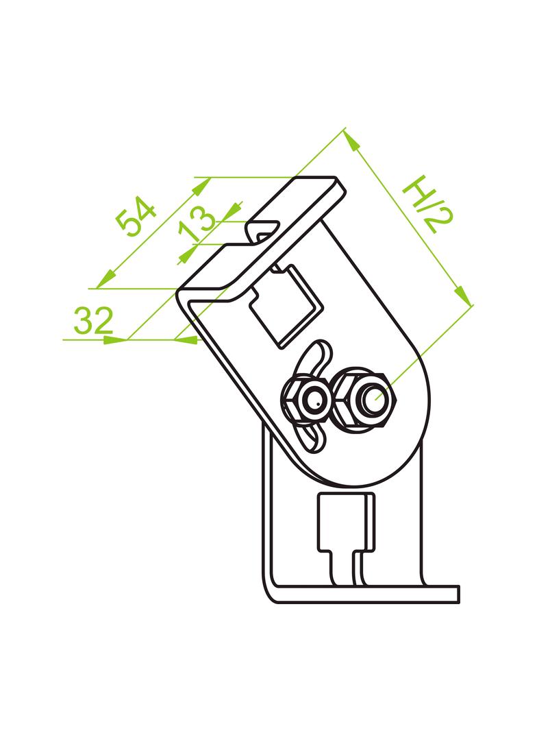 WPPGV/WPPOV Wieszak przegubowy pręta  5,0 mm