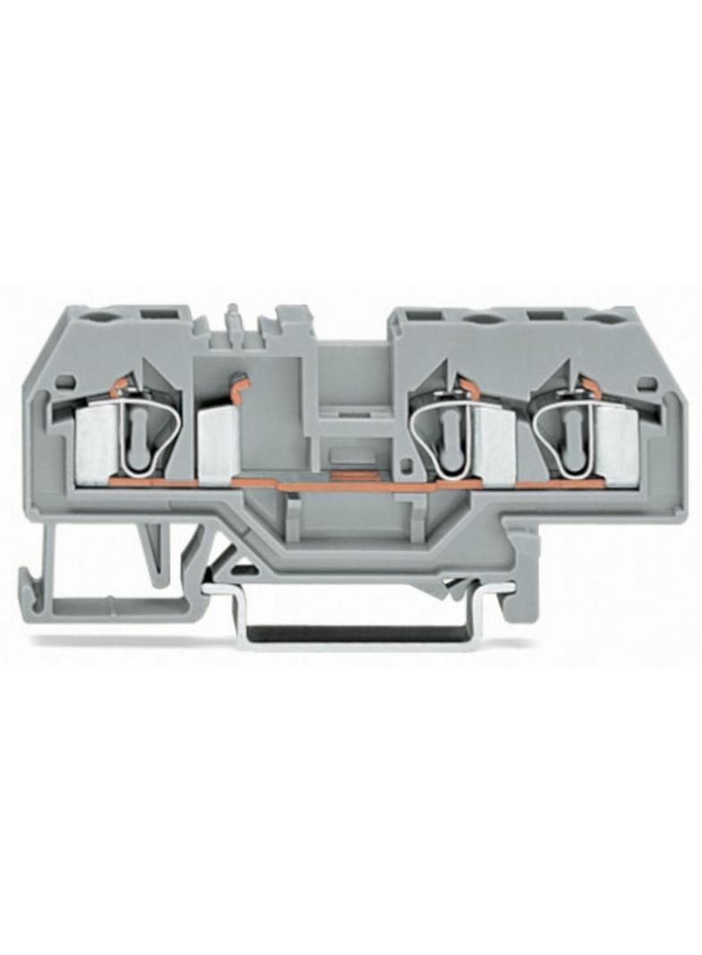 złączka 3-przewodowa 4 mm2 pomarańczowa