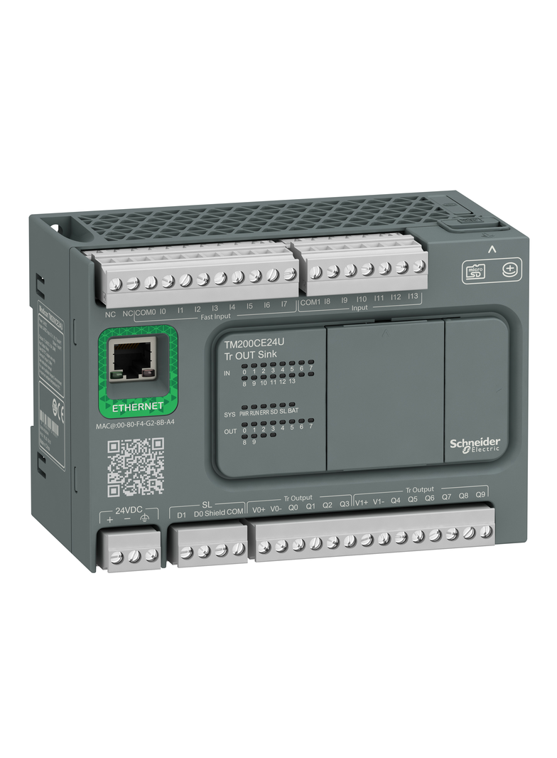 sterownik M200 24 IO tz wyjściami tranzystorowymi typu SINK + Ethernet