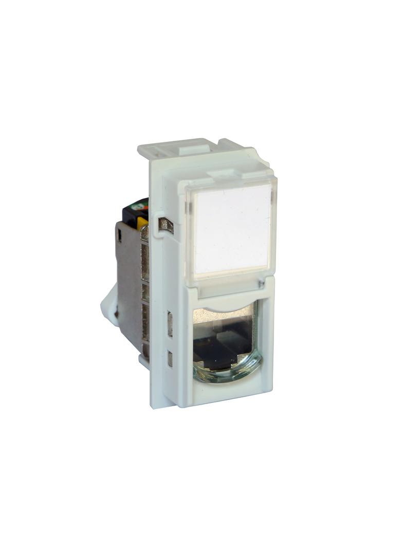 LIVING NOW - GNIAZDO RJ45 - UTP - KAT.6A - 1 MODUŁ - BIEL, Bticino