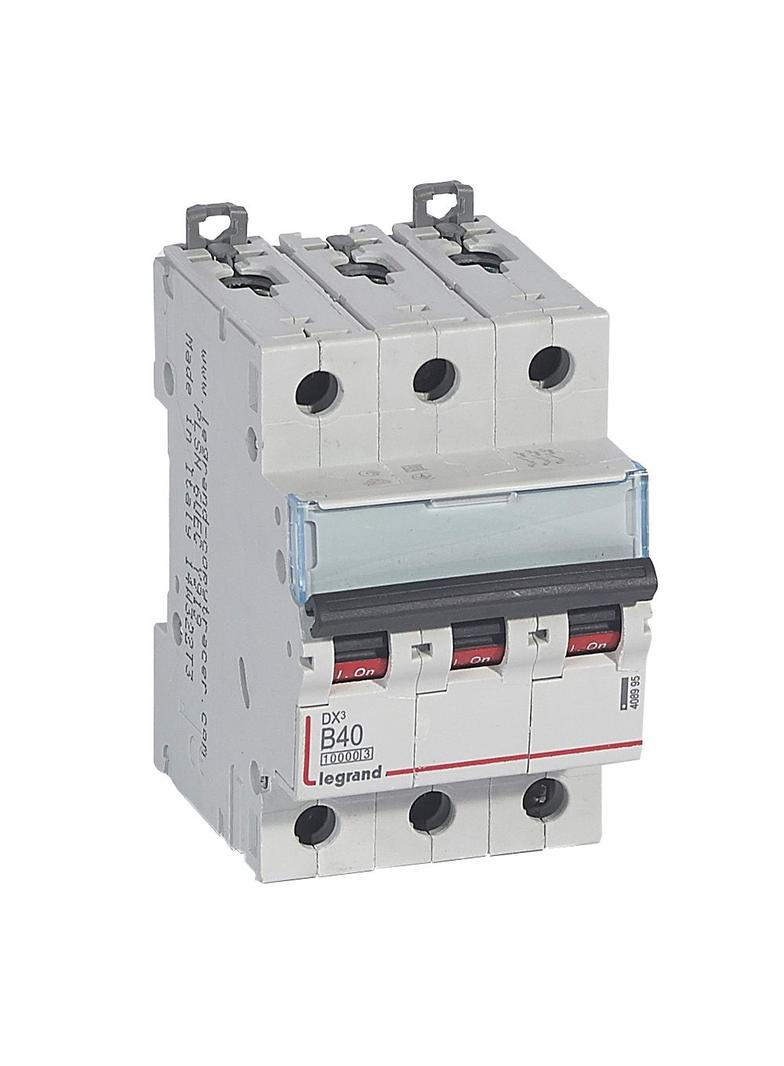 WYŁĄCZNIK NADPRĄDOWY S 313 3P B 40A 10000A SERII DX3, Legrand