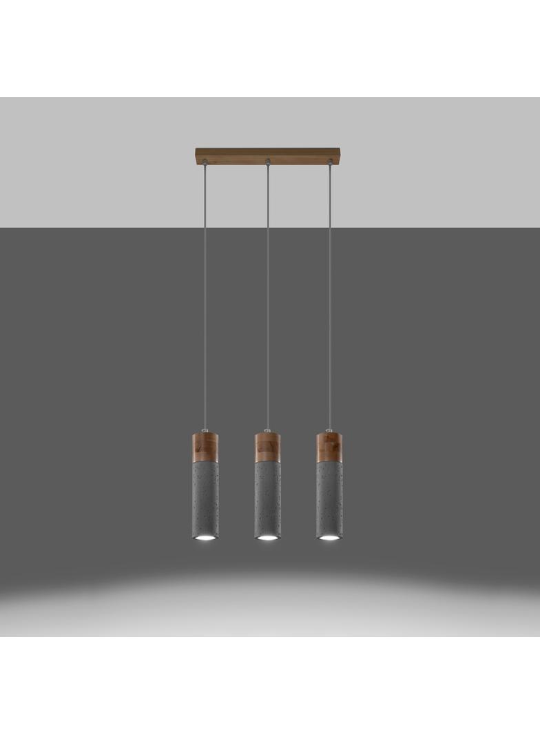 Sollux Lampa wisząca ZANE 3 szara SL.0967