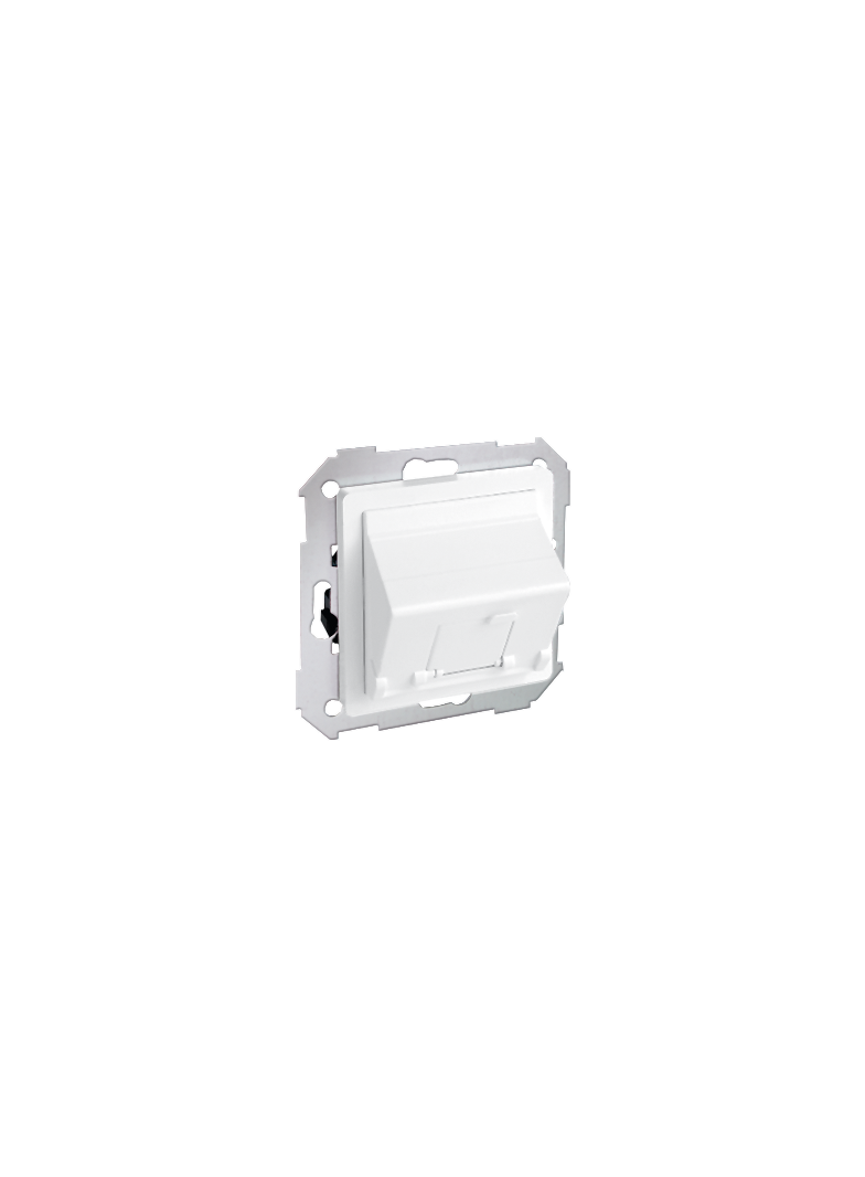 Simon 82 Pokrywa 1x gniazdo RJ45 skośna z żaluzją . !Wymagany adapter 75001-39 biały 82578-30 KONTAKT