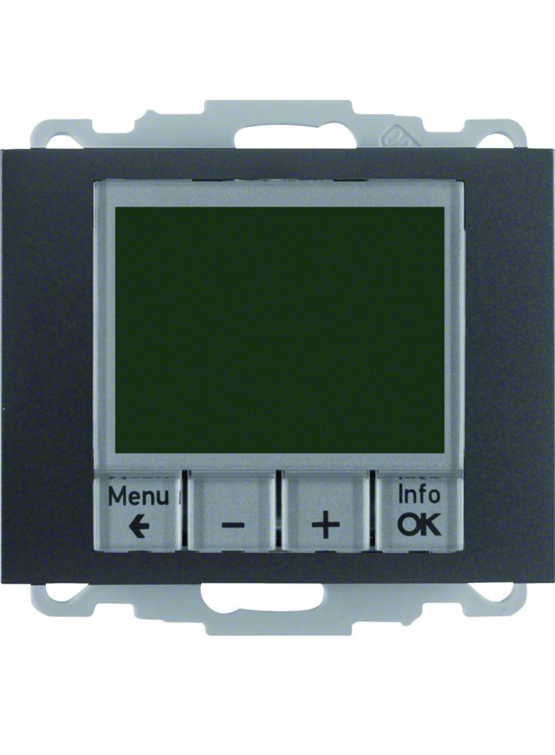 BERKER K.1 Regulator temperatury ze sterowaniem czasowym z stykiem zwiernym i elementem centralnym a