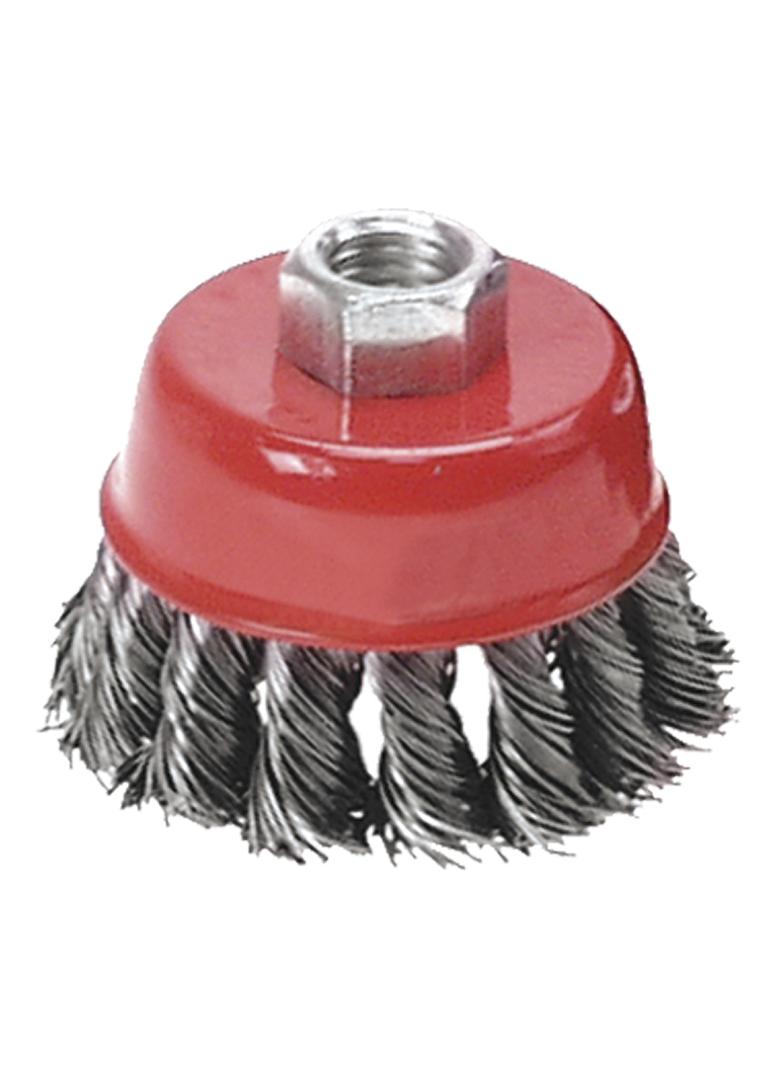 Szczotka druciana doczołowa wzmacniana 100 mm x M14